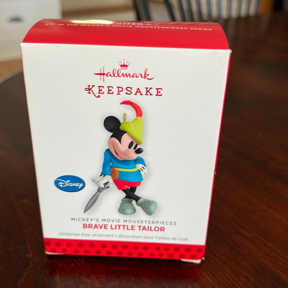 NWT Hallmark Mickey movie monster pieces brave little Taylor Christmas ornament